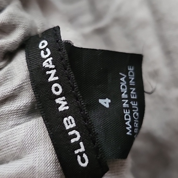 Club Monaco Justine Sequin V-neck dress Grey size 4 - Picture 4 of 12